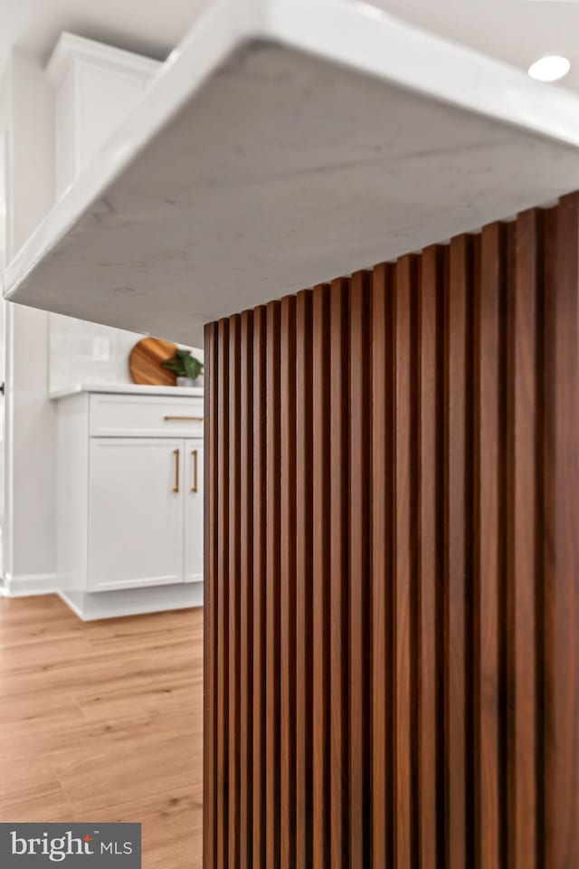 hallway featuring light hardwood / wood-style floors