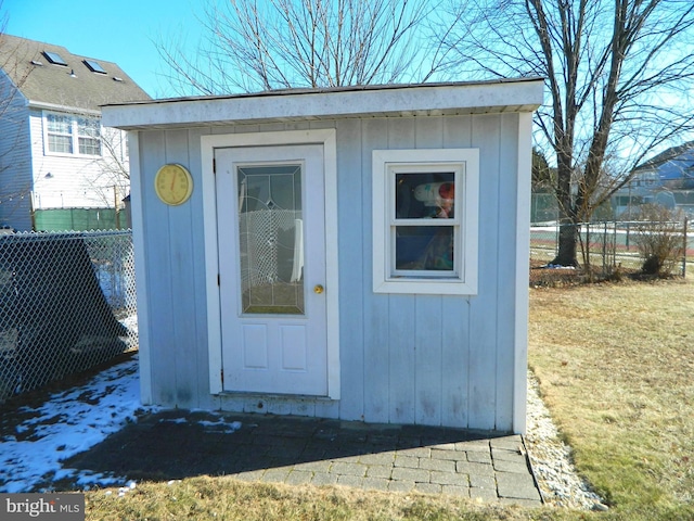 view of outdoor structure