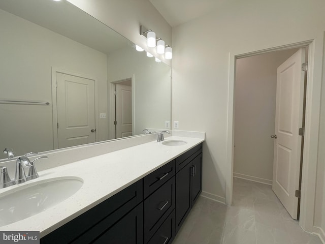 bathroom with vanity