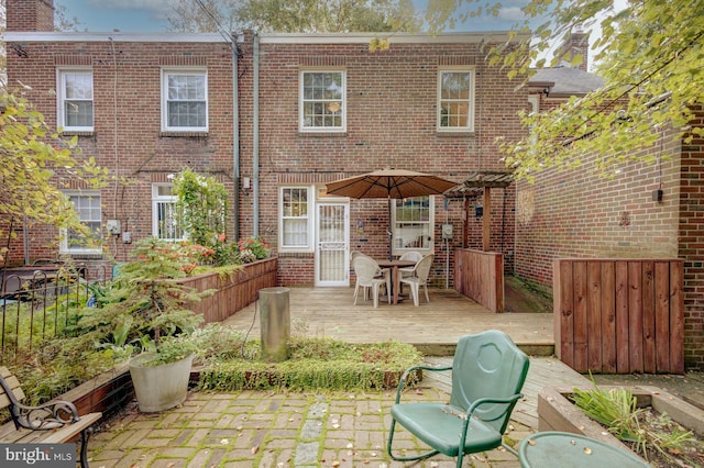 rear view of house featuring a patio area