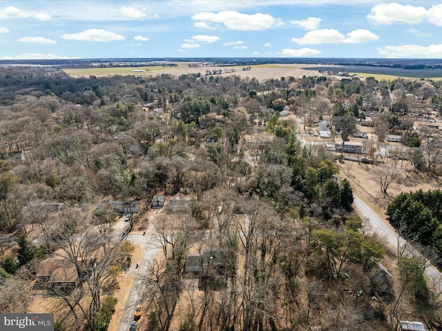 drone / aerial view featuring a rural view