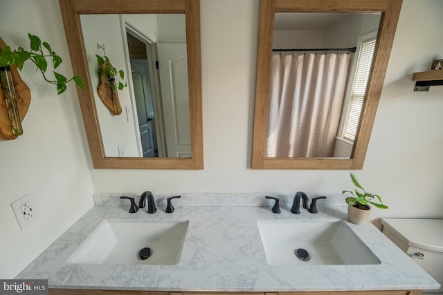 bathroom with vanity