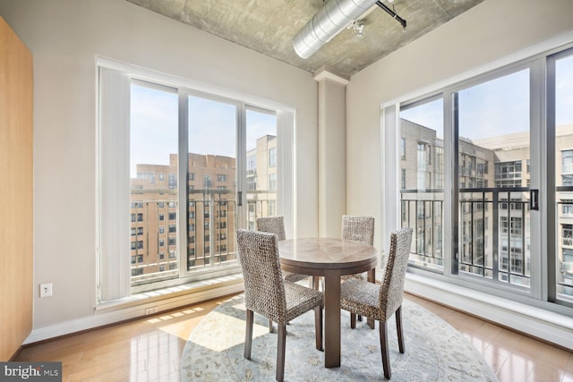 view of dining space