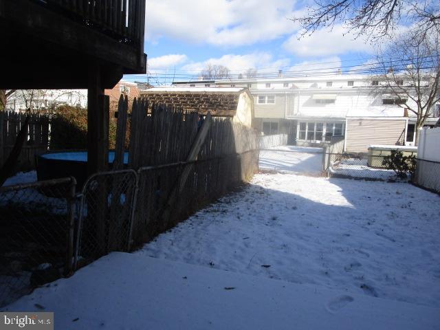 view of snowy yard