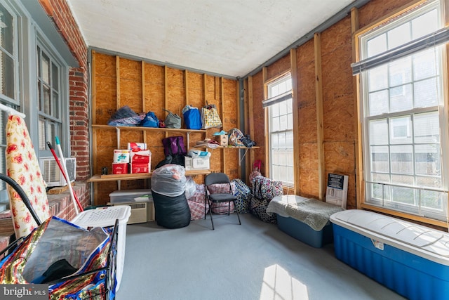 storage room featuring cooling unit