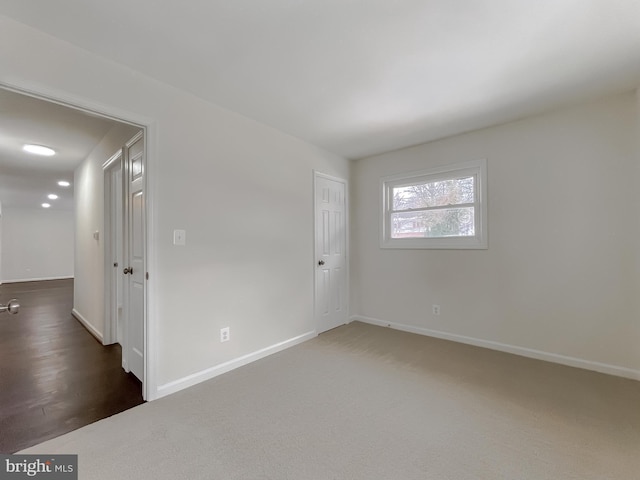 view of carpeted empty room