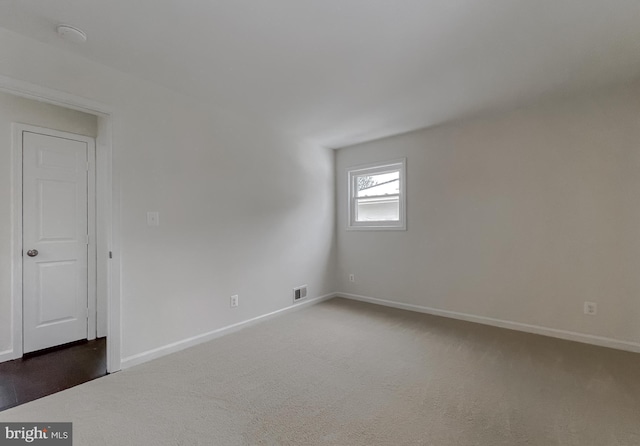 view of carpeted empty room