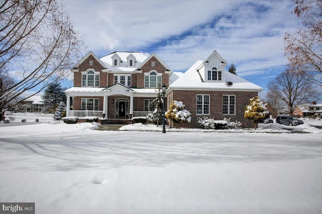 view of front of house with a porch