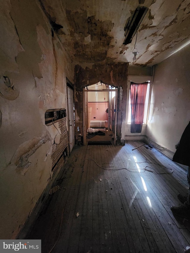 miscellaneous room featuring hardwood / wood-style floors