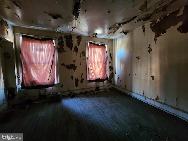 miscellaneous room featuring hardwood / wood-style floors