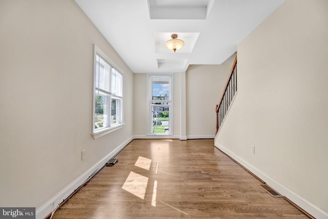 entrance foyer featuring light hardwood / wood-style flooring