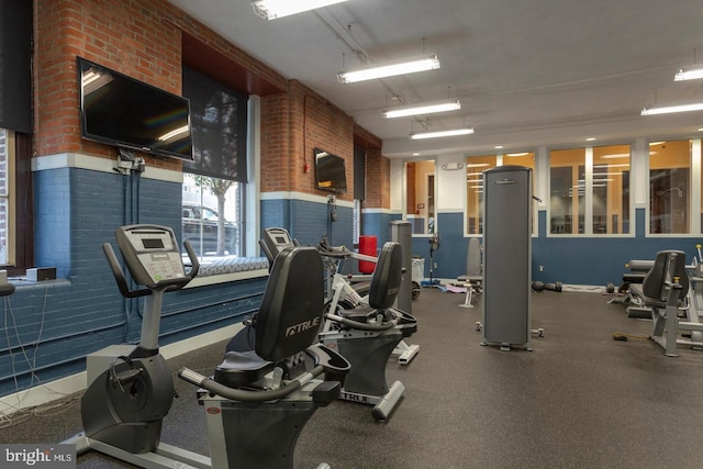 view of exercise room