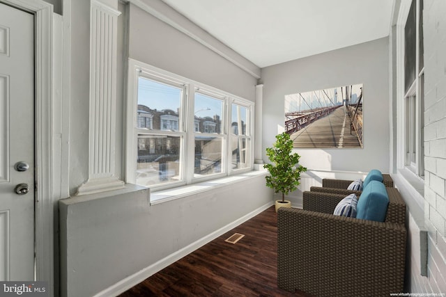 view of sunroom / solarium