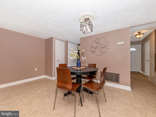 view of dining area