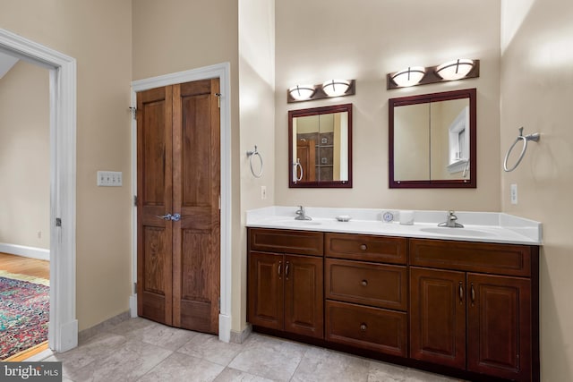 bathroom featuring vanity