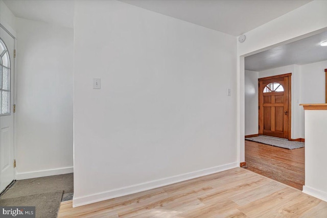 entryway featuring light hardwood / wood-style floors