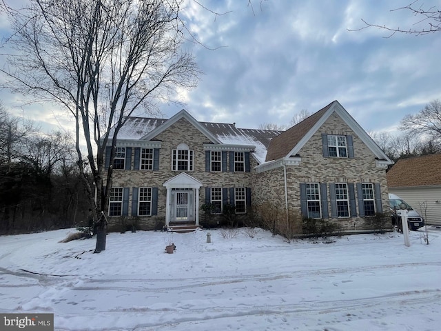 view of front of house featuring stone siding