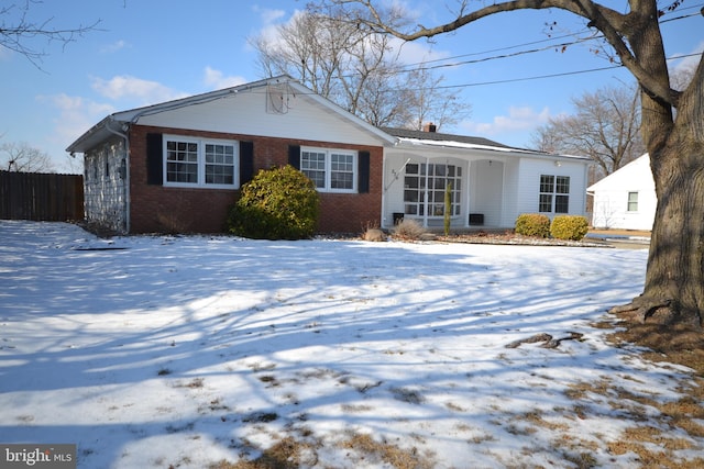 view of ranch-style home