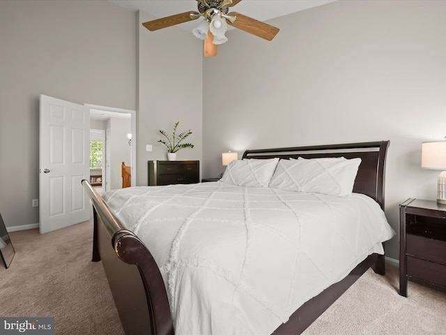 6422 Frothingham Ct, Elkridge, MD 21075 - bedroom with carpet flooring, baseboards, and a high ceiling