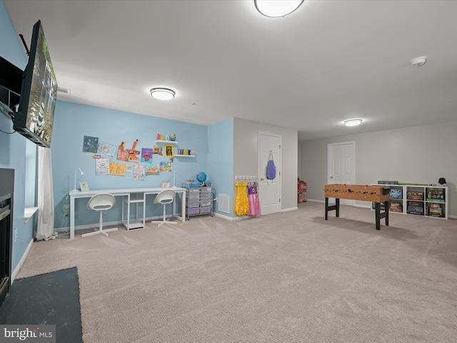 6422 Frothingham Ct, Elkridge, MD 21075 - game room featuring carpet flooring and baseboards