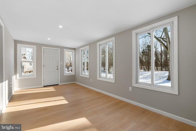 entryway featuring light wood-type flooring