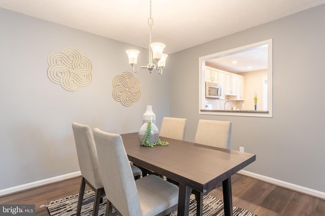 view of dining area