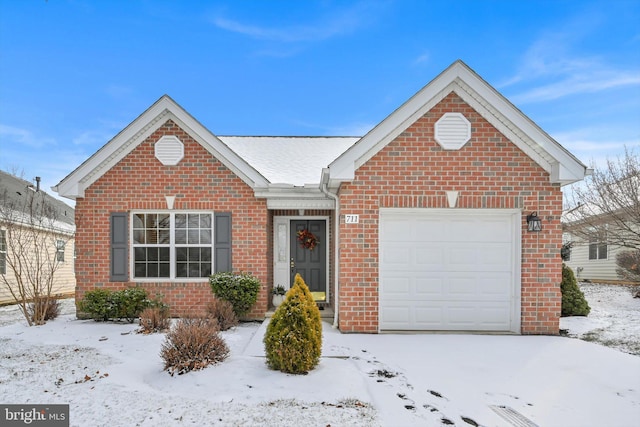 view of property featuring a garage