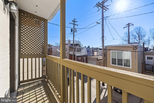 view of balcony