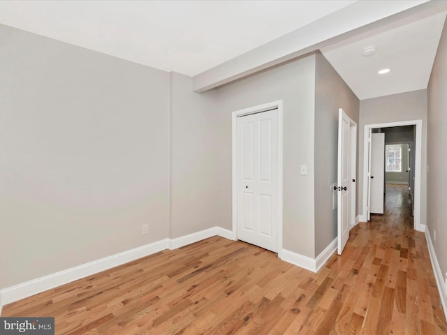 interior space featuring light hardwood / wood-style flooring