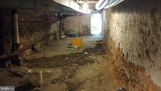 view of basement