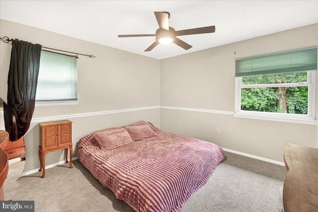 24200 Log House Rd, Gaithersburg, MD 20882 - carpeted bedroom featuring baseboards and ceiling fan