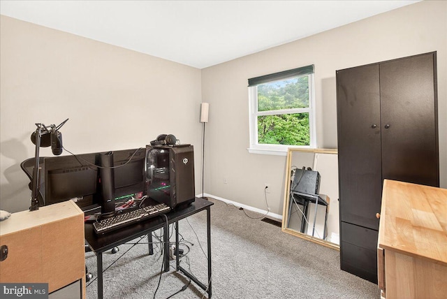 24200 Log House Rd, Gaithersburg, MD 20882 - home office with carpet and baseboards