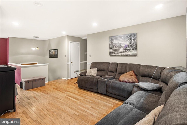 24200 Log House Rd, Gaithersburg, MD 20882 - living room featuring wood-type flooring and recessed lighting