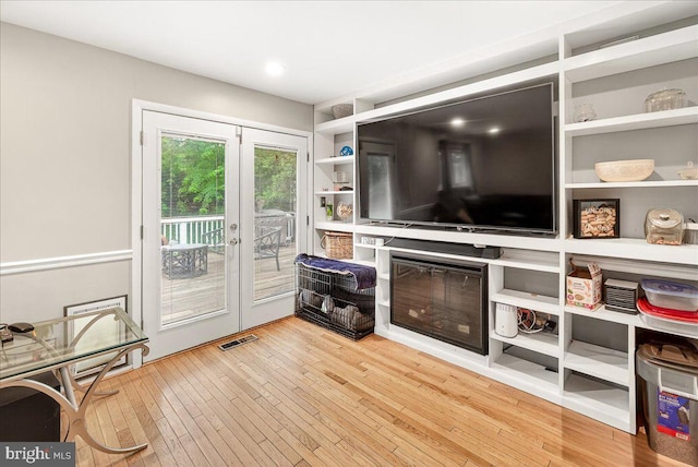 24200 Log House Rd, Gaithersburg, MD 20882 - living room with hardwood / wood-style floors and french doors