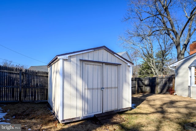 view of outdoor structure