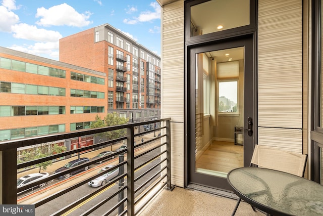 view of balcony