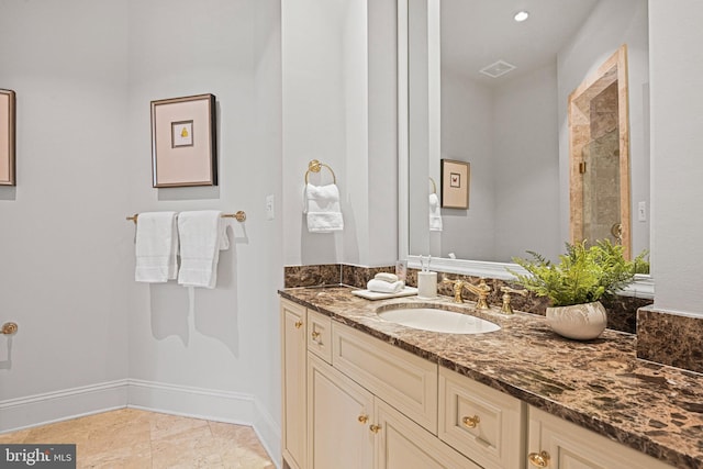 bathroom with vanity