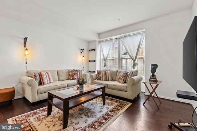 1324 Ray Ln, Glen Burnie, MD 21061 - living area featuring baseboards and wood finished floors