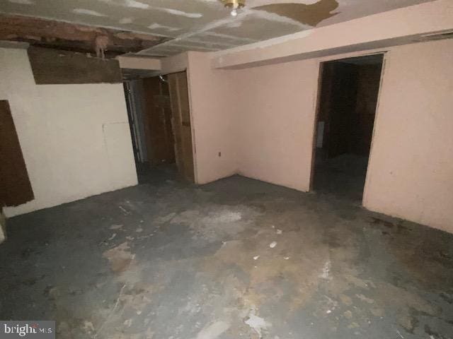 view of basement