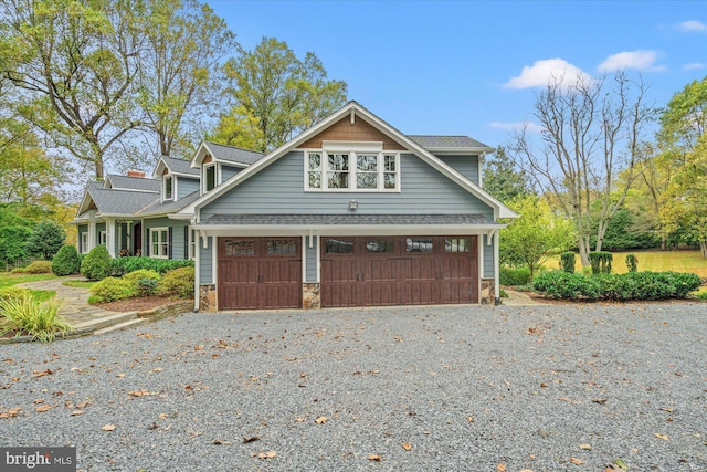 view of home's exterior with a garage