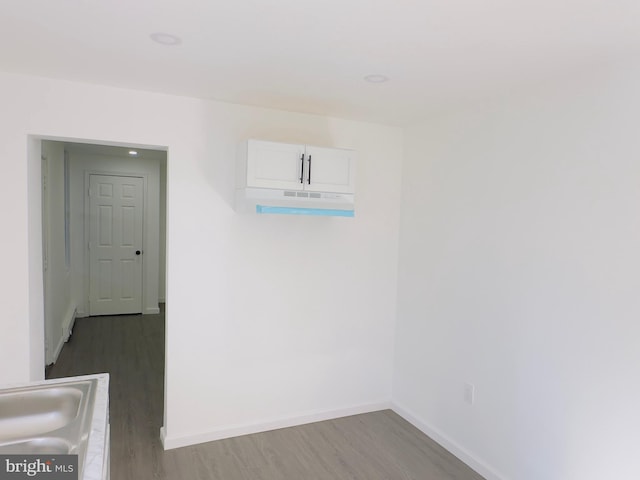 212 Logan St, Lewistown, PA 17044 - interior space featuring dark hardwood / wood-style floors and sink