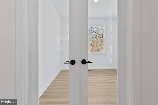 interior space featuring hardwood / wood-style flooring