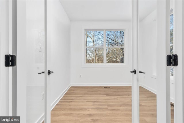 interior space featuring light hardwood / wood-style floors