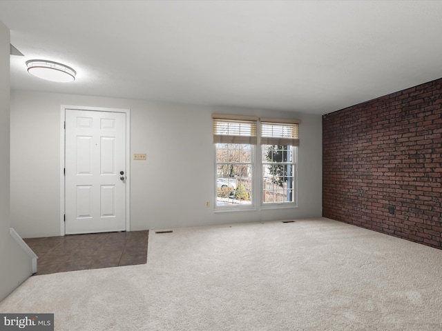 view of carpeted entryway