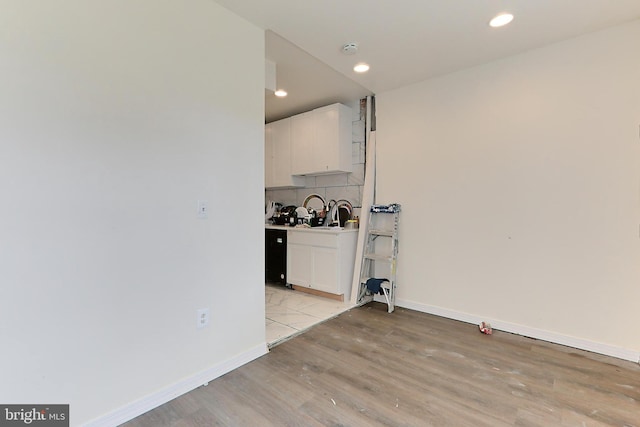 interior space featuring light hardwood / wood-style floors