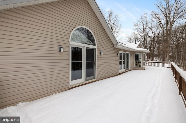 exterior space featuring a deck