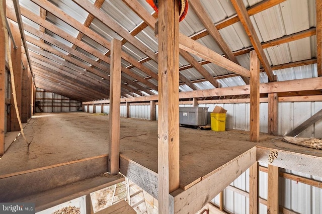 view of attic