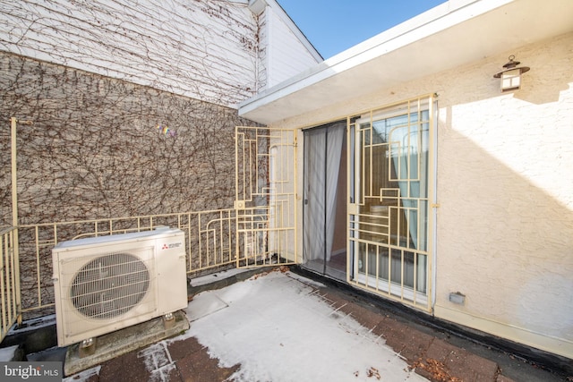 view of patio / terrace with ac unit