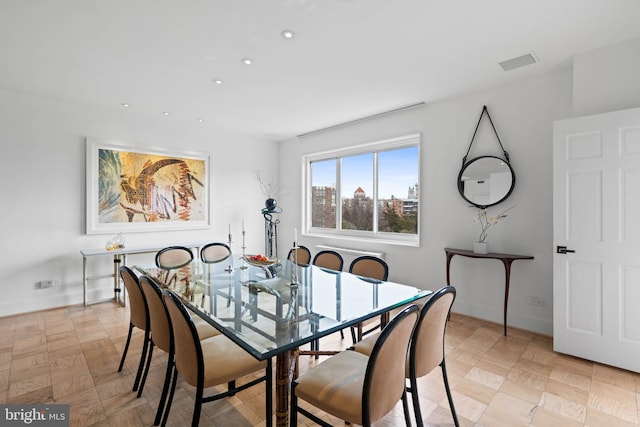 view of dining space