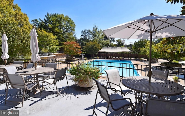 view of pool with a patio